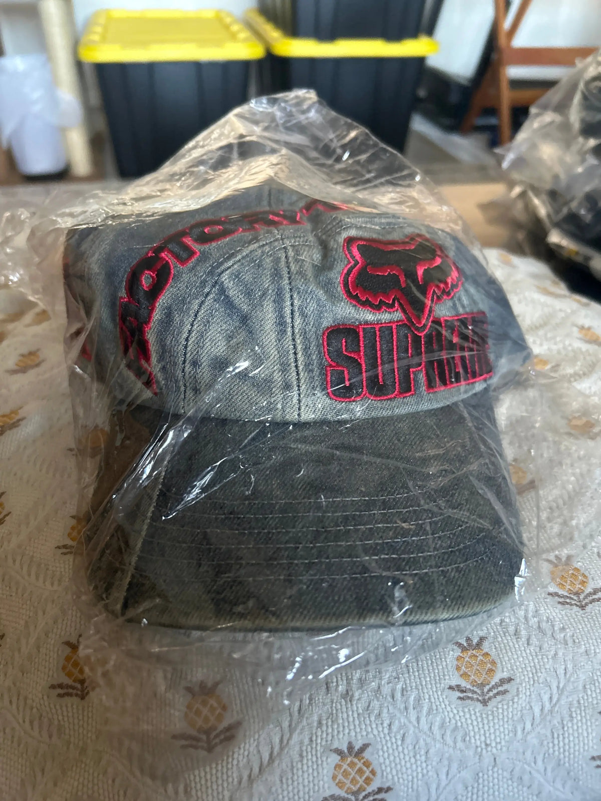 Supreme x Fox Racing 6-Panel Denim