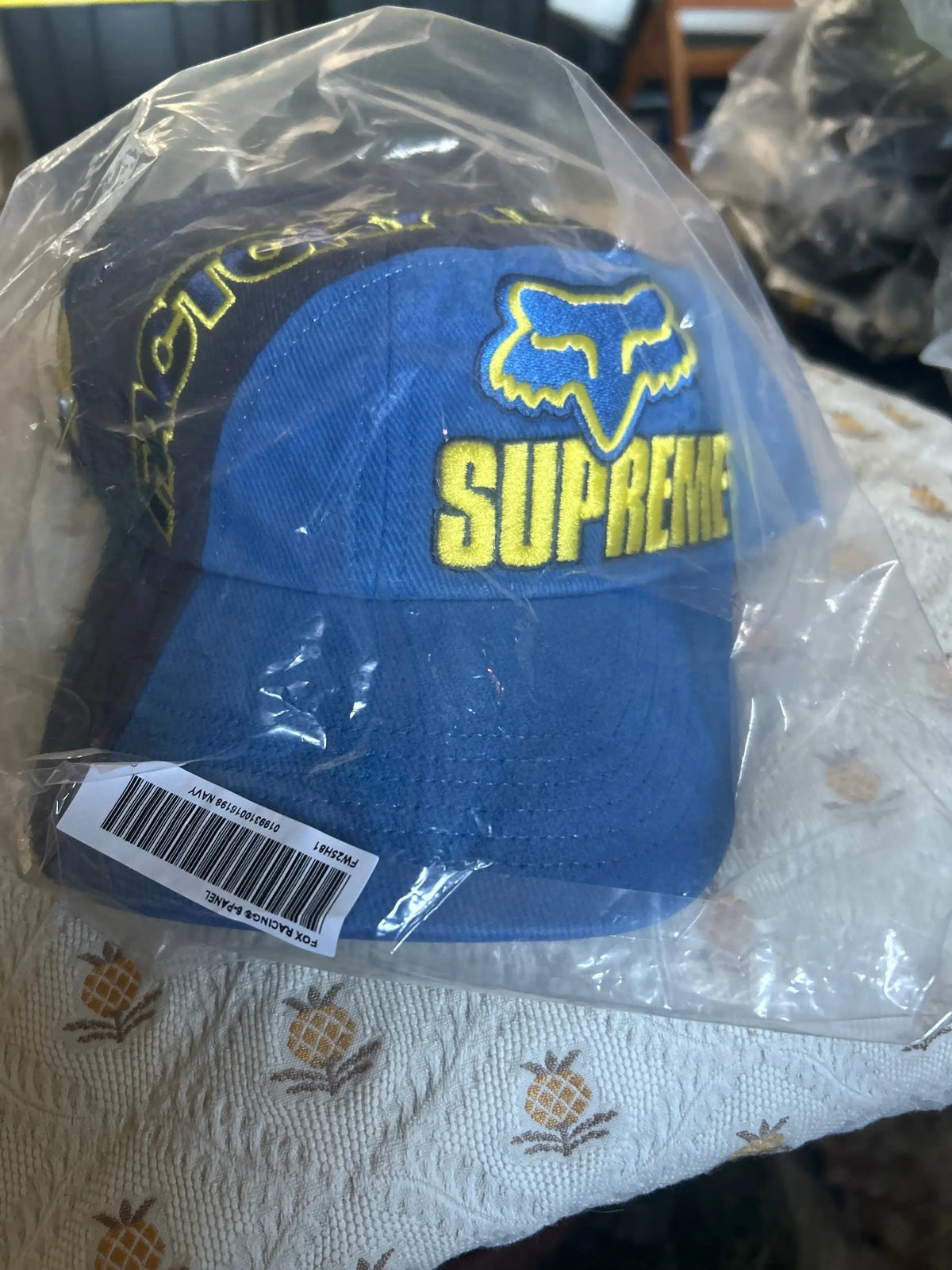 Supreme x Fox Racing 6-Panel Navy