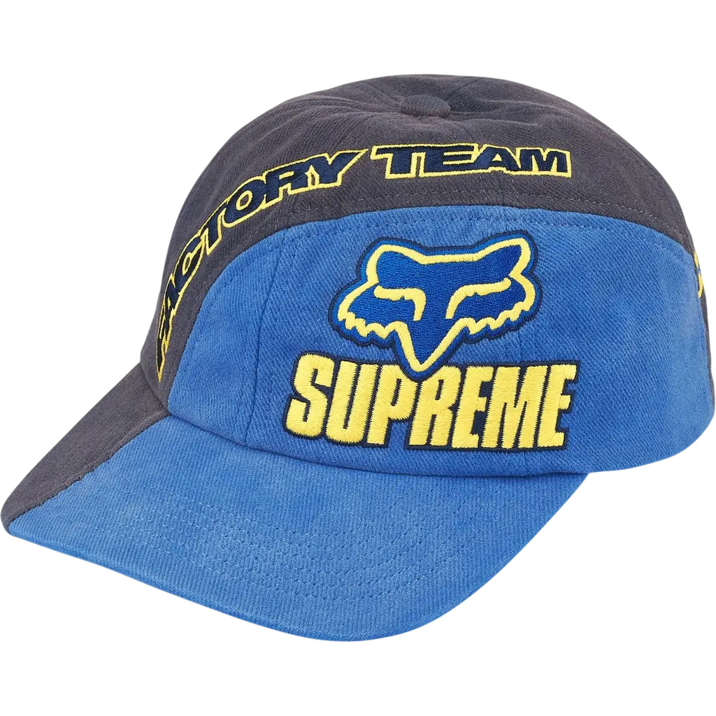 Supreme x Fox Racing 6-Panel Navy - One size