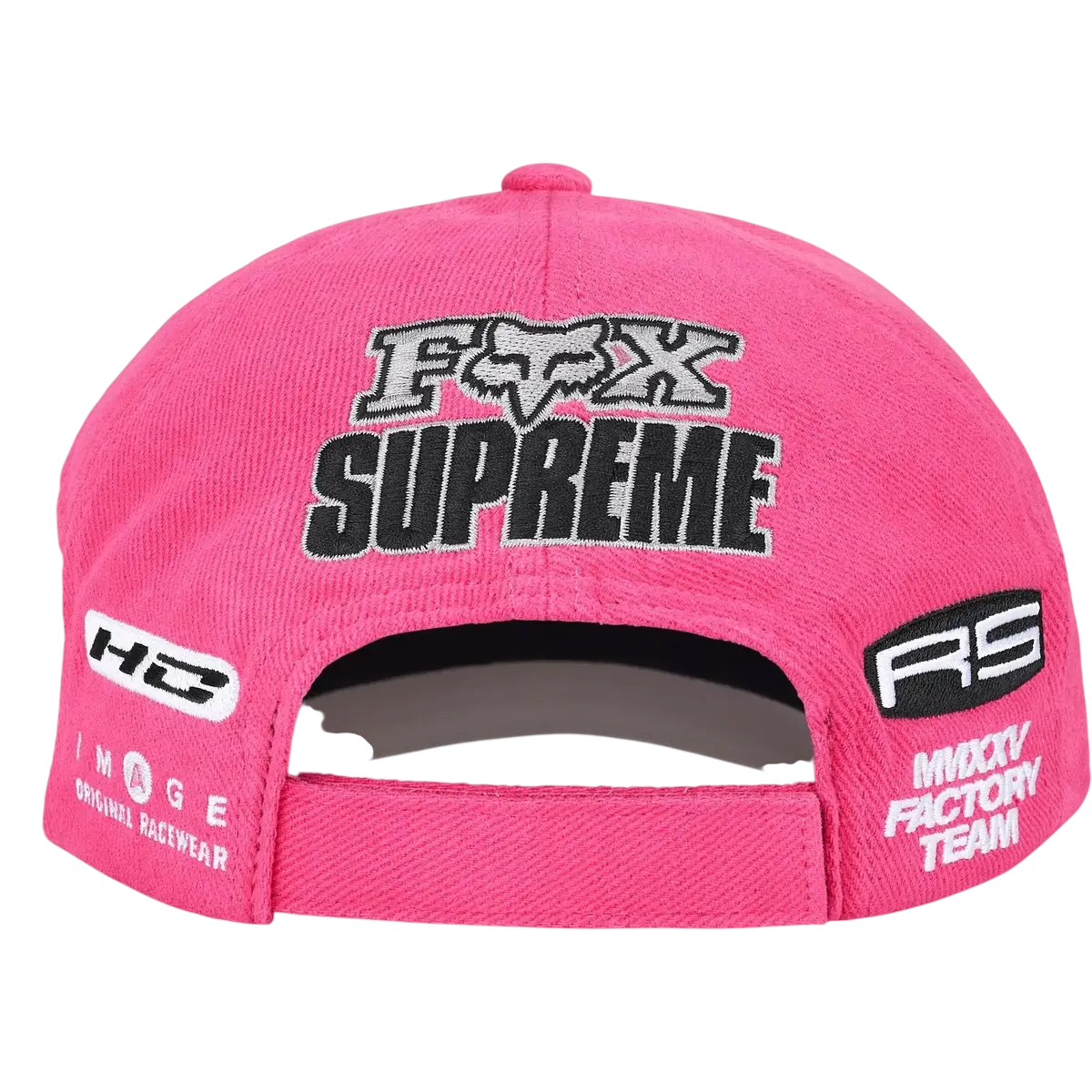 Supreme x Fox Racing 6-Panel White/Pink - One size