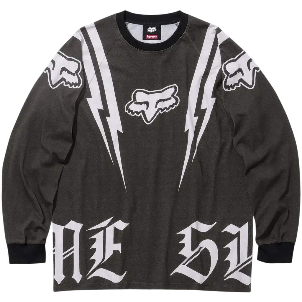 Supreme x Fox Racing Jersey Long Sleeve Black - M