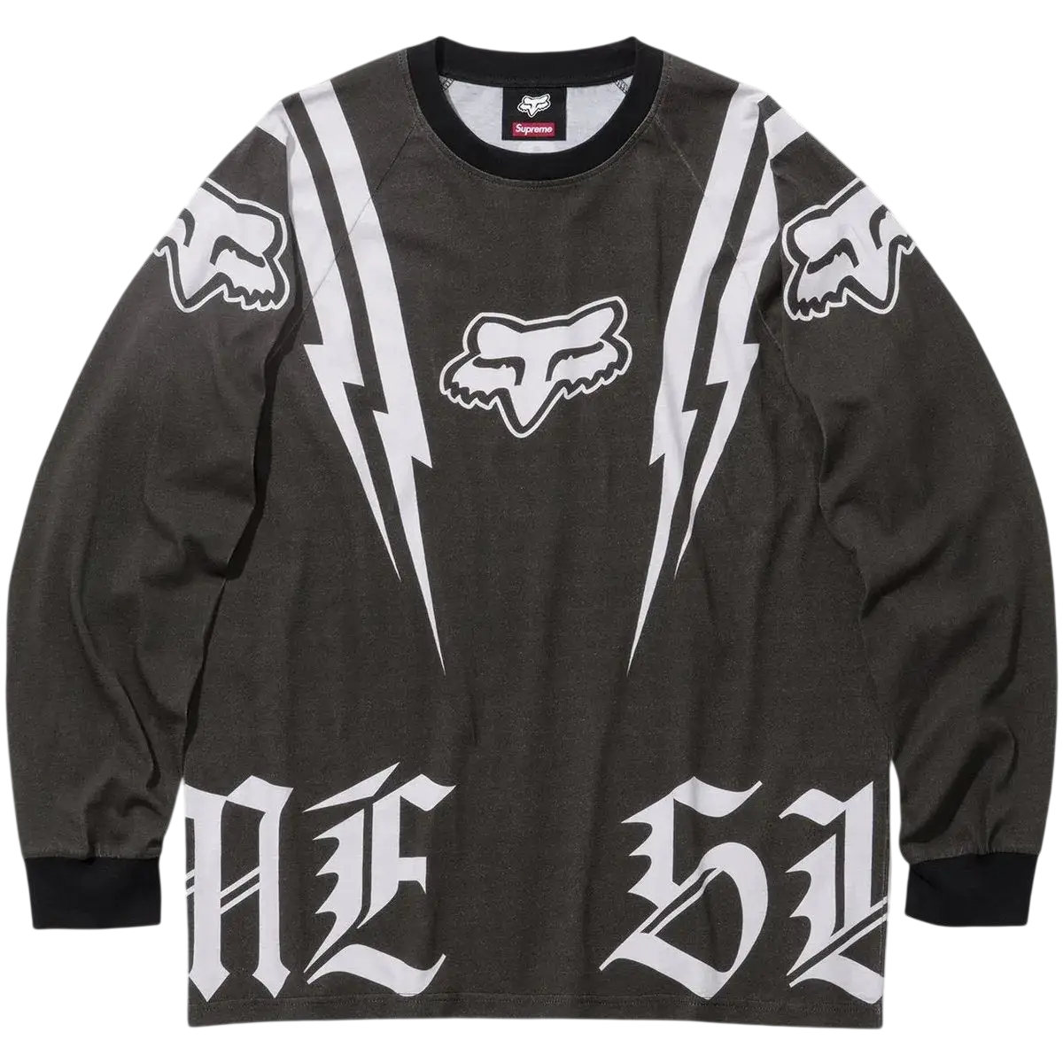 Supreme x Fox Racing Jersey Long Sleeve Black - M