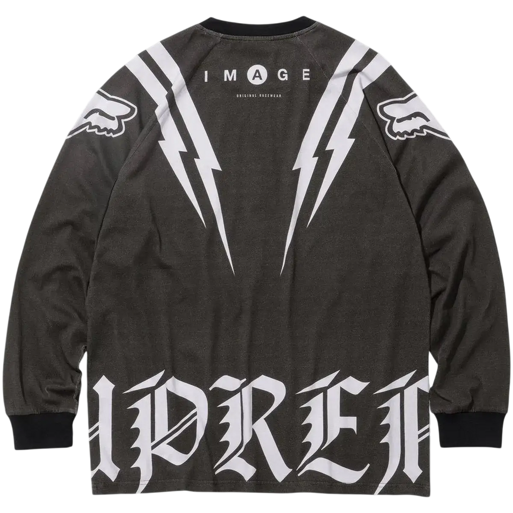 Supreme x Fox Racing Jersey Long Sleeve Black - M