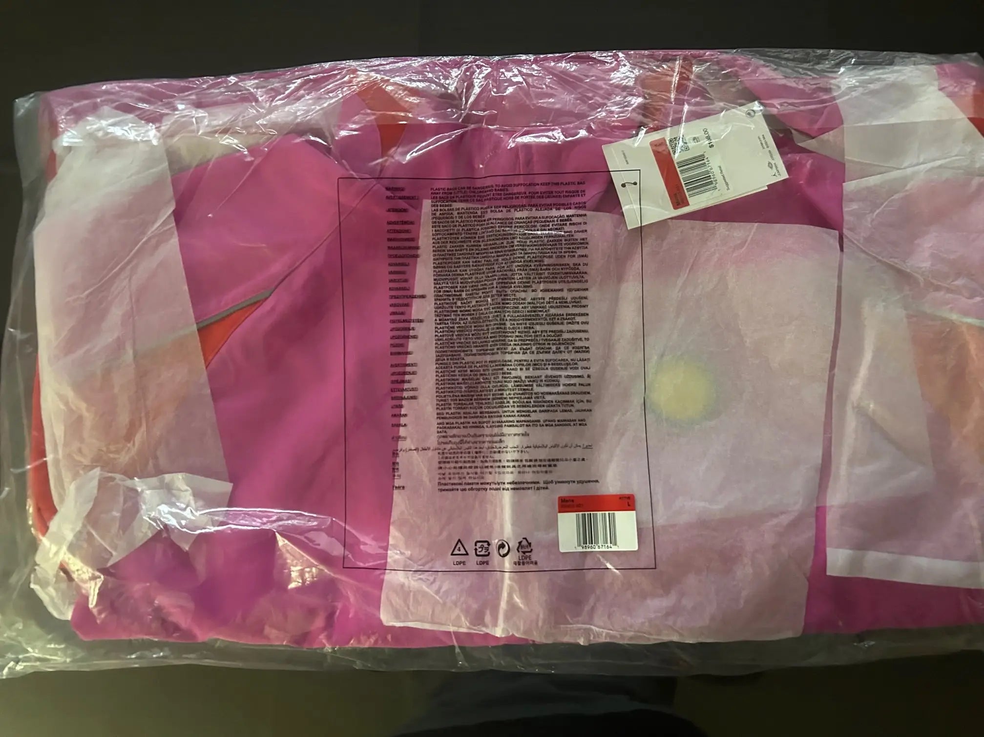 Supreme x Jordan Track Jacket Pink Large
