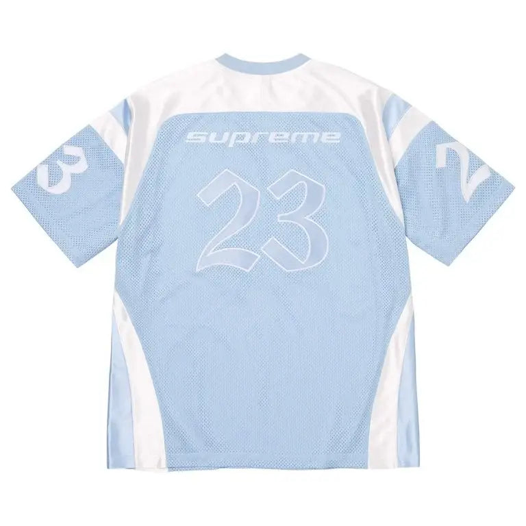 Supreme x Jordan Warm Up Jersey Light Blue Large