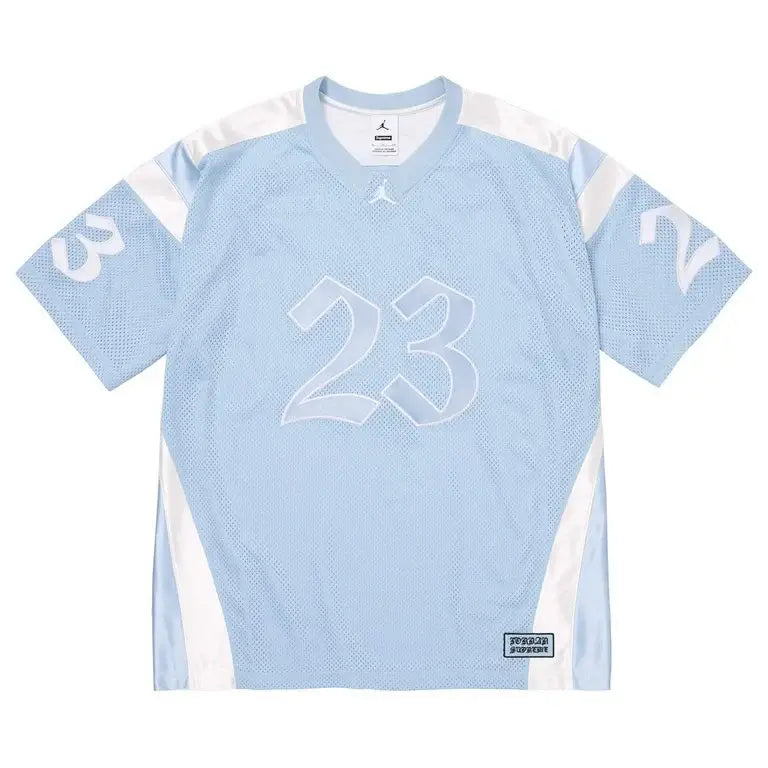 Supreme x Jordan Warm Up Jersey Light Blue Large