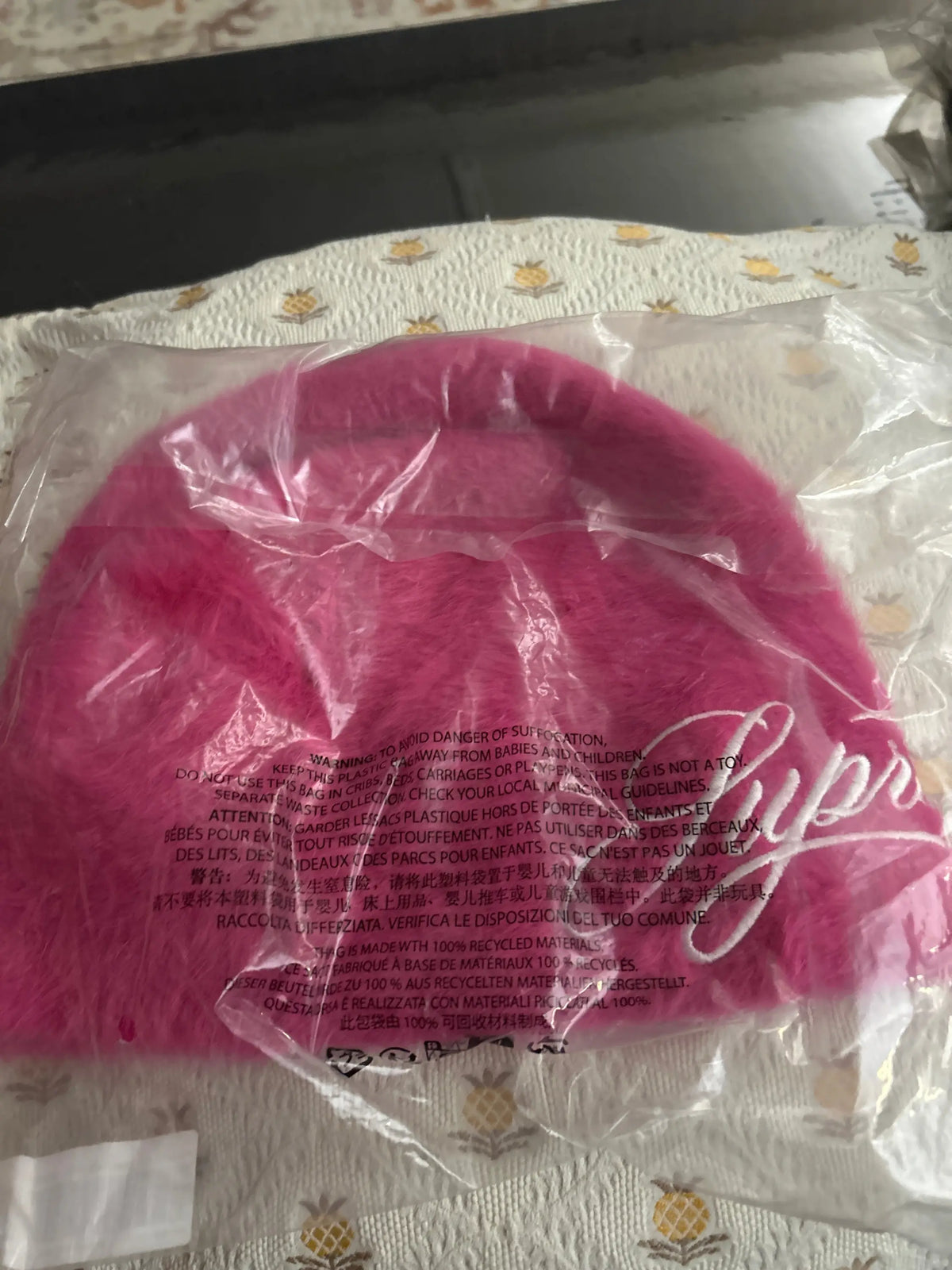 Supreme x Kangol Furgora Script Magenta