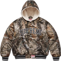 Supreme x Mitchell & Ness Lined Hooded Satin Varsity Jacket Realtree Camo - M