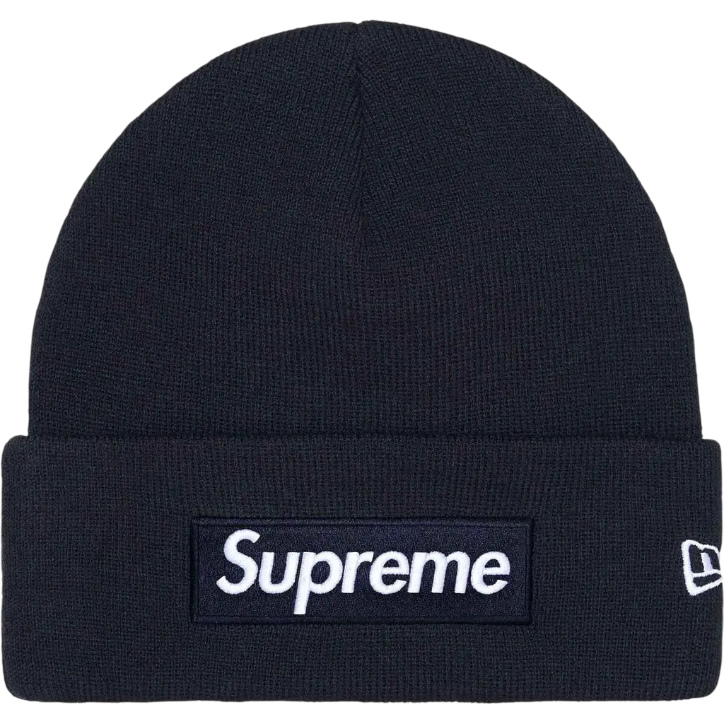 Supreme x New Era Box Logo Beanie Black - One size