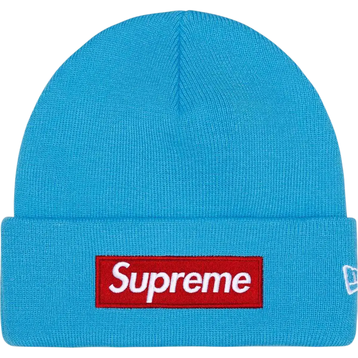 Supreme x New Era Box Logo Beanie Cyan - One size