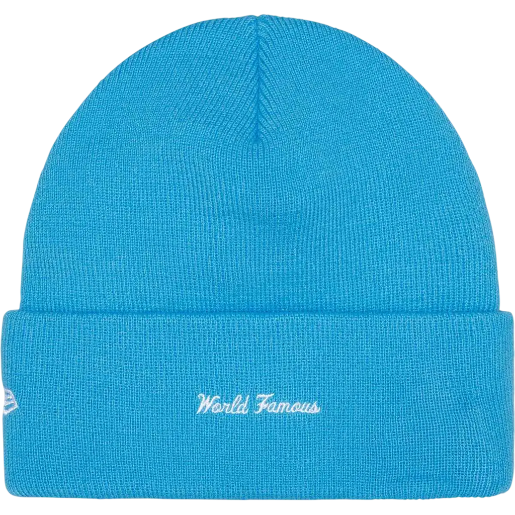 Supreme x New Era Box Logo Beanie Cyan - One size