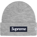 Supreme x New Era Box Logo Beanie Grey - One size