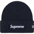 Supreme x New Era Box Logo Beanie Navy - One size