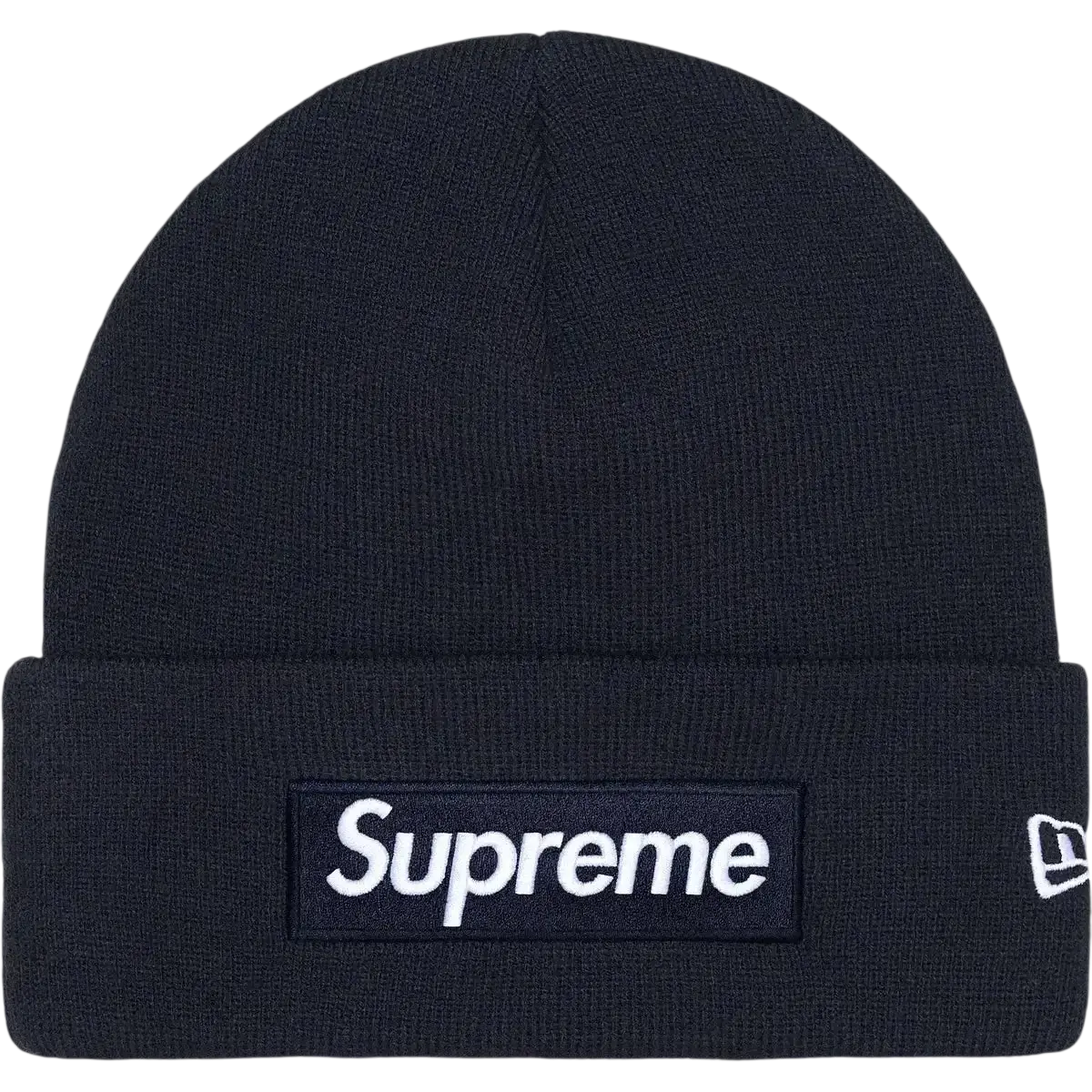 Supreme x New Era Box Logo Beanie Navy - One size