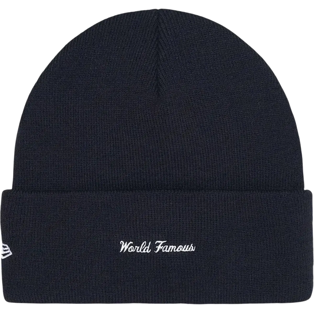 Supreme x New Era Box Logo Beanie Navy - One size