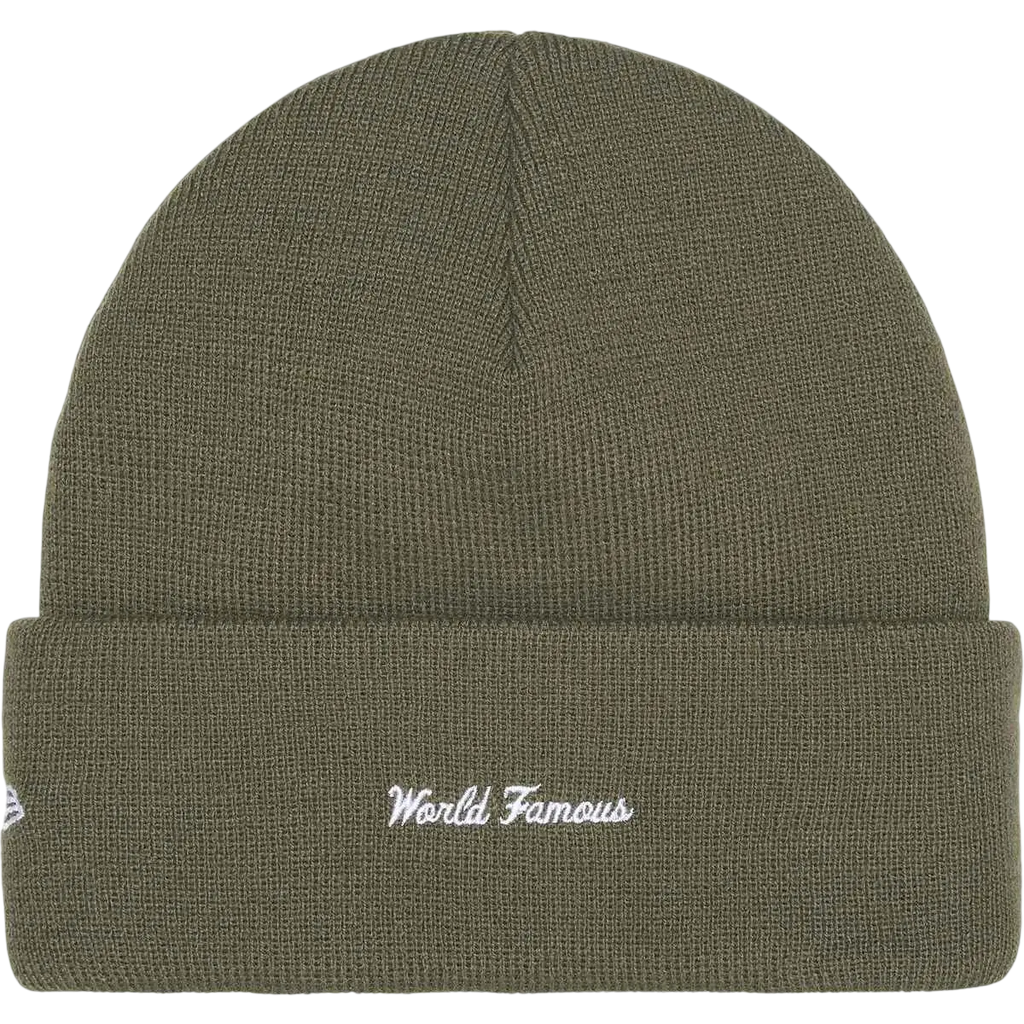 Supreme x New Era Box Logo Beanie Olive - One size