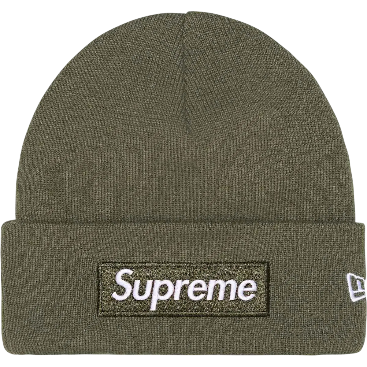 Supreme x New Era Box Logo Beanie Olive - One size