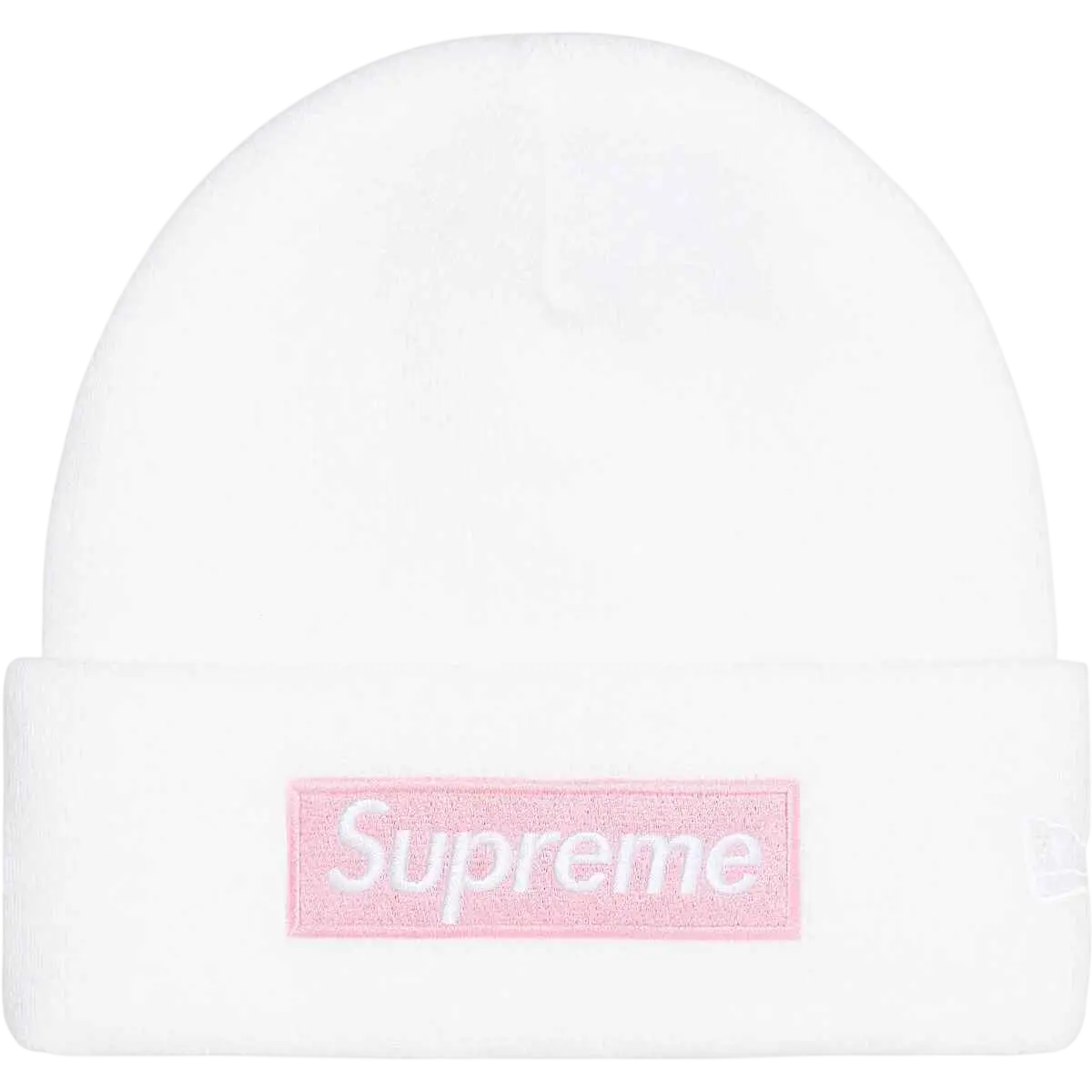 Supreme x New Era Box Logo Beanie White - One size