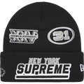 Supreme x New Era Football Beanie Black - One size
