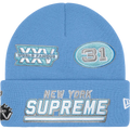 Supreme x New Era Football Beanie Light Blue - One size