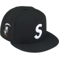 Supreme x New Era Reaper S Logo Fitted Black