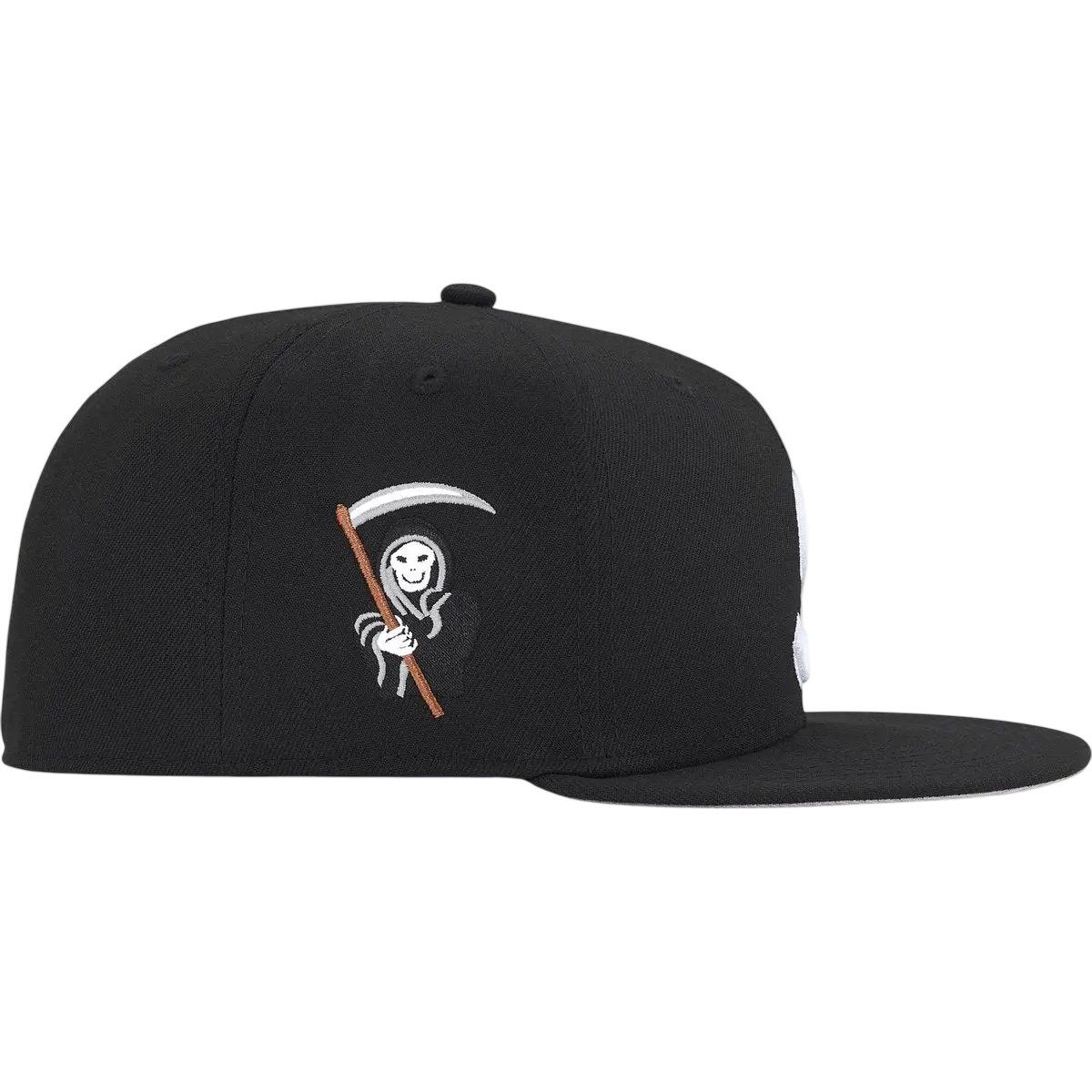 Supreme x New Era Reaper S Logo Fitted Black