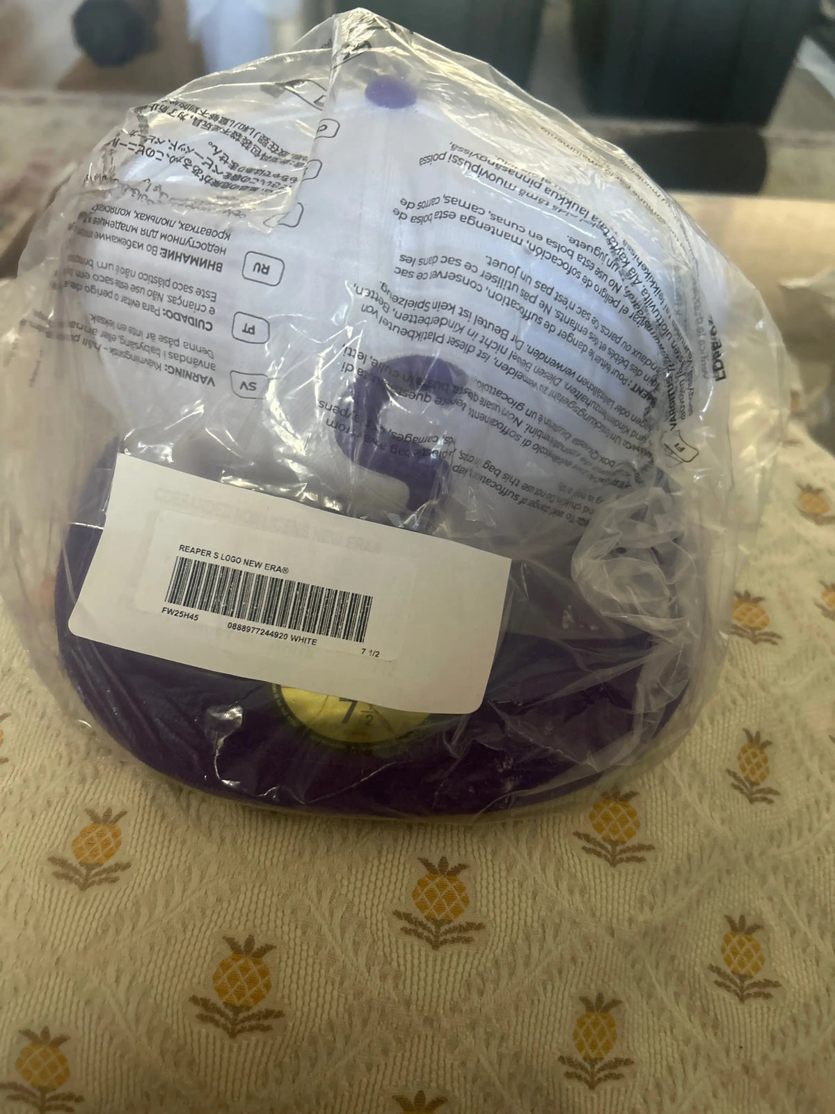Supreme x New Era Reaper S Logo Fitted White 7 1/2”