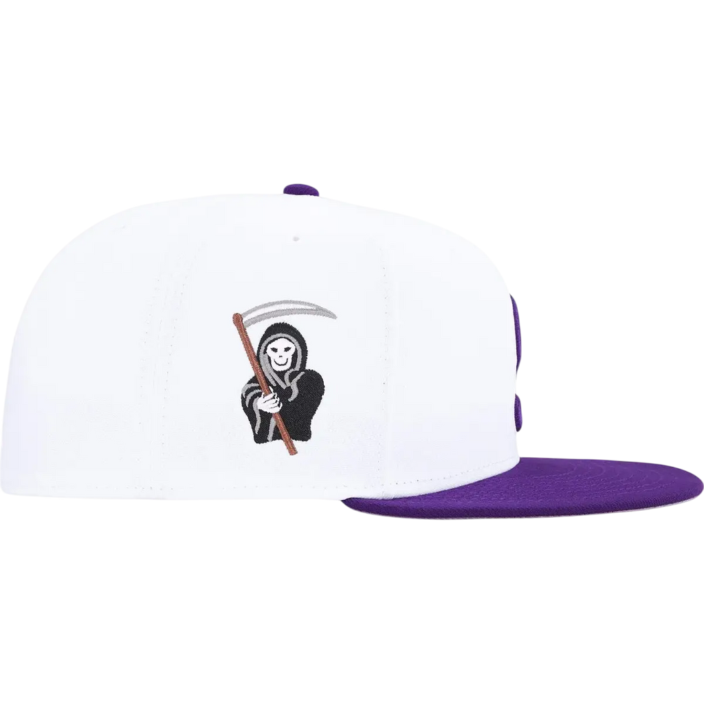Supreme x New Era Reaper S Logo Fitted White