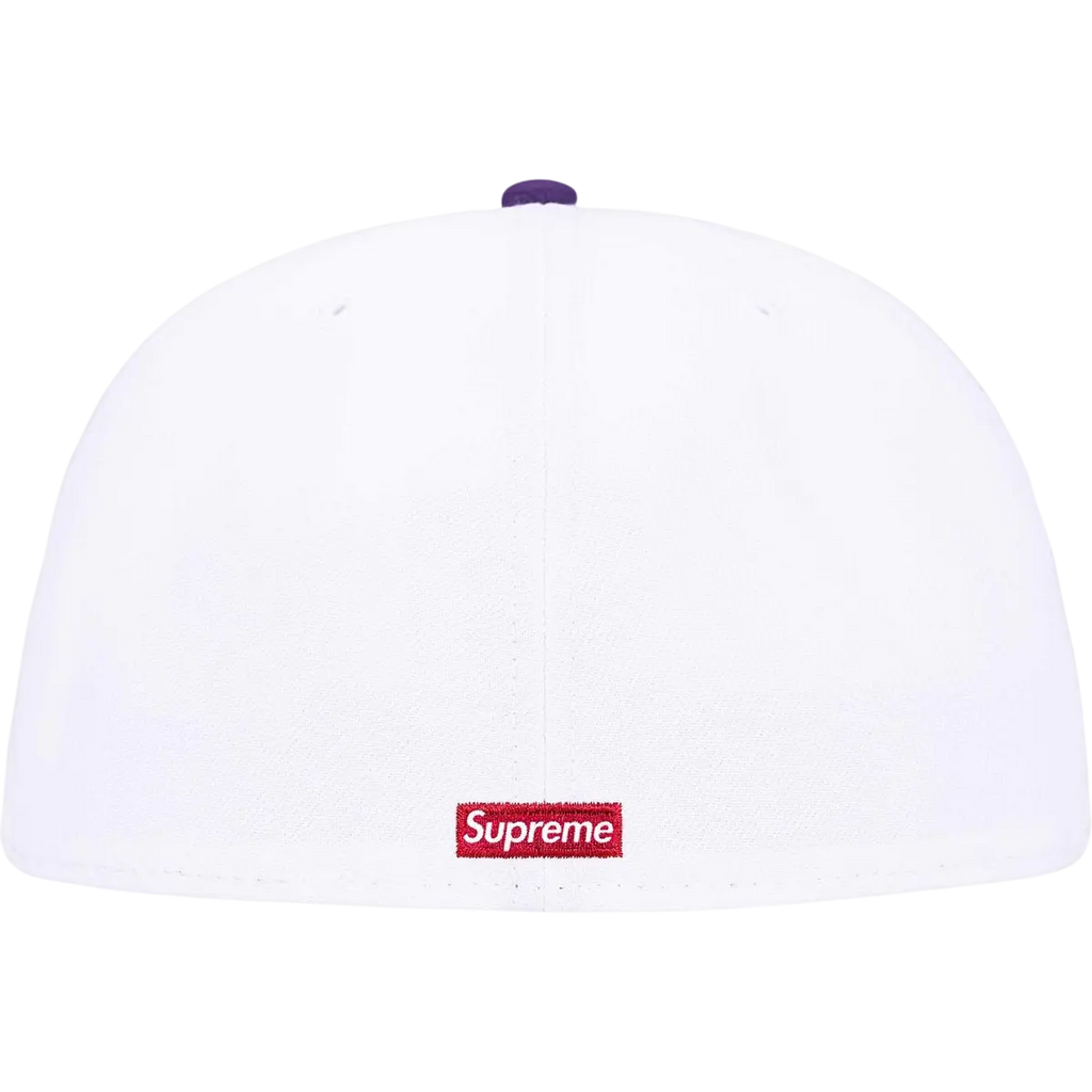 Supreme x New Era Reaper S Logo Fitted White