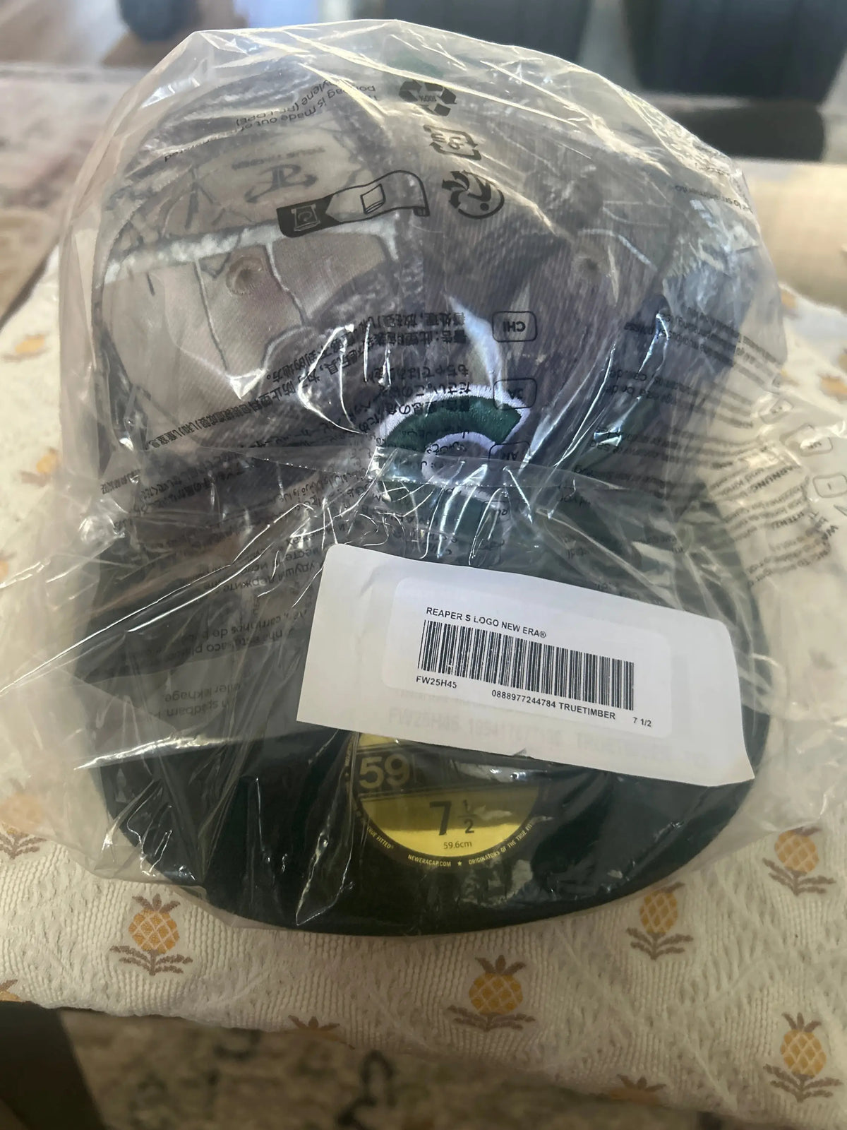 Supreme x New Era Reaper S Logo Fitted Woodland Camo 7 1/2”