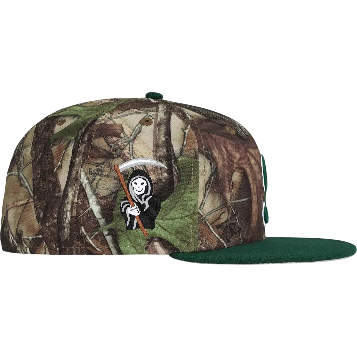 Supreme x New Era Reaper S Logo Fitted Woodland Camo