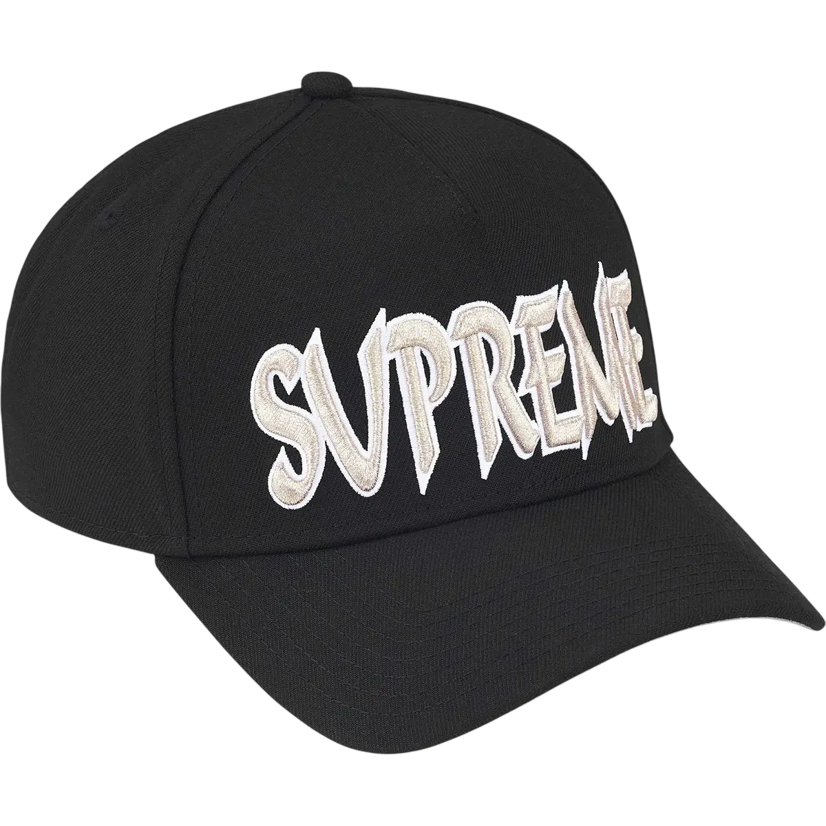 Supreme x New Era Sharp Spellout Black - One size