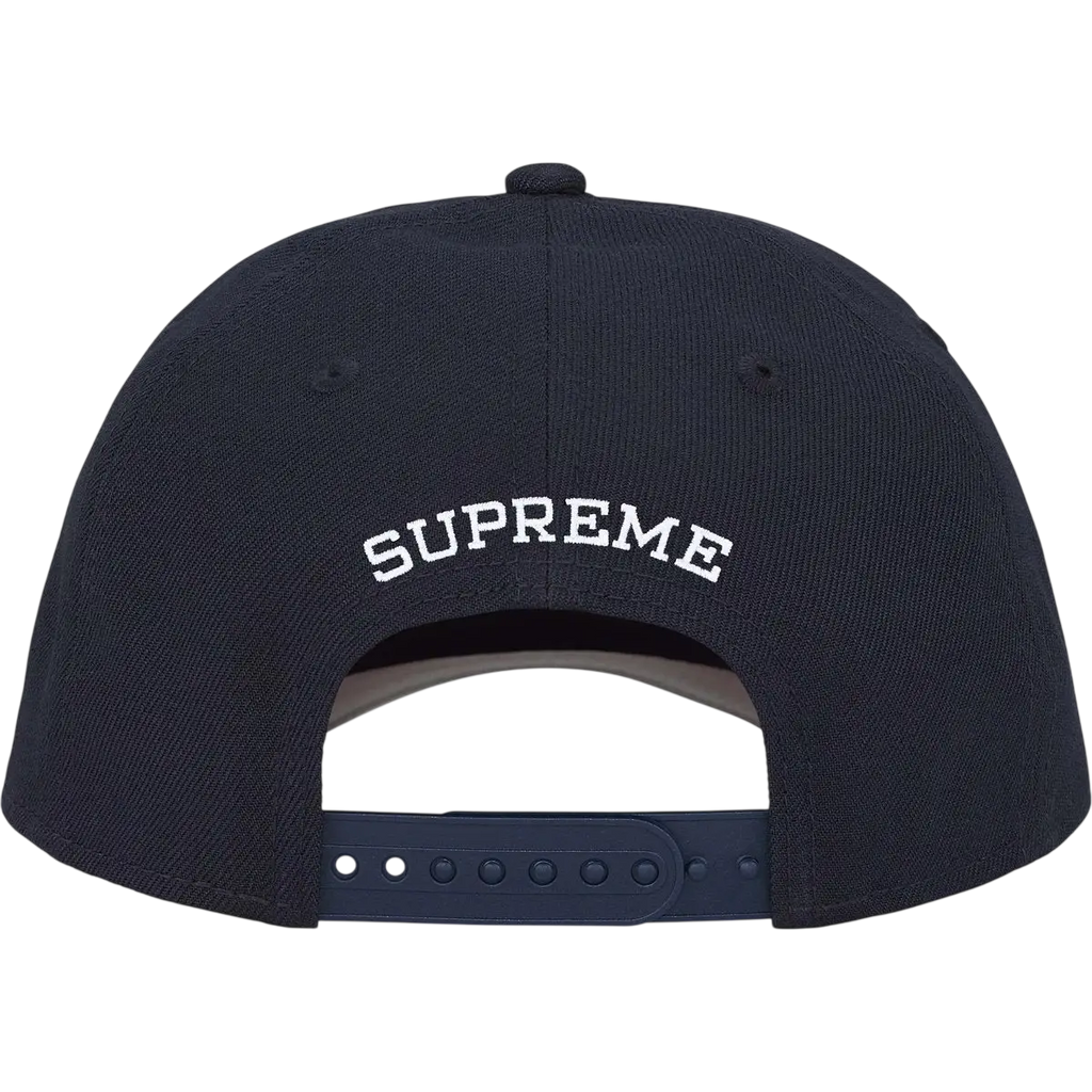 Supreme x New Era Sharp Spellout Navy - One size