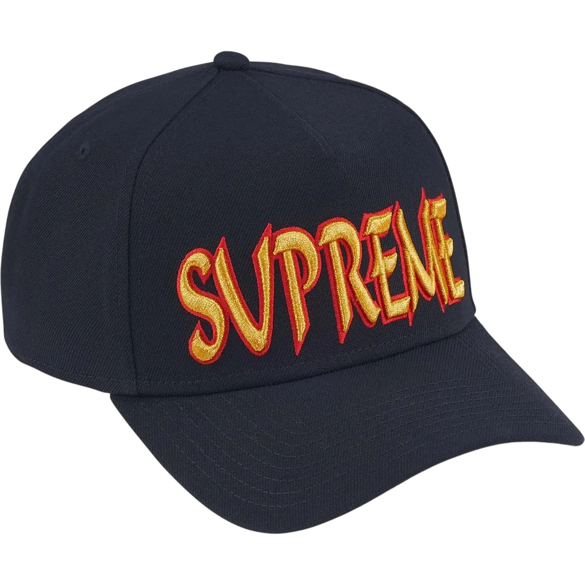 Supreme x New Era Sharp Spellout Navy - One size