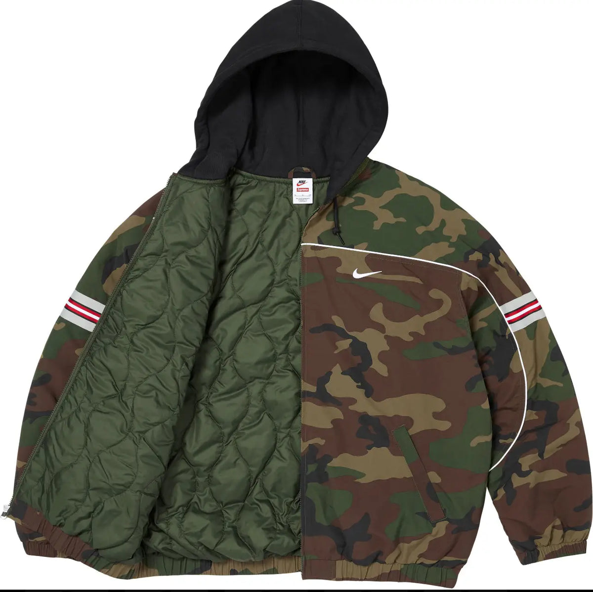 Supreme x Nike Nylon Hooded Jacket Camo Medium