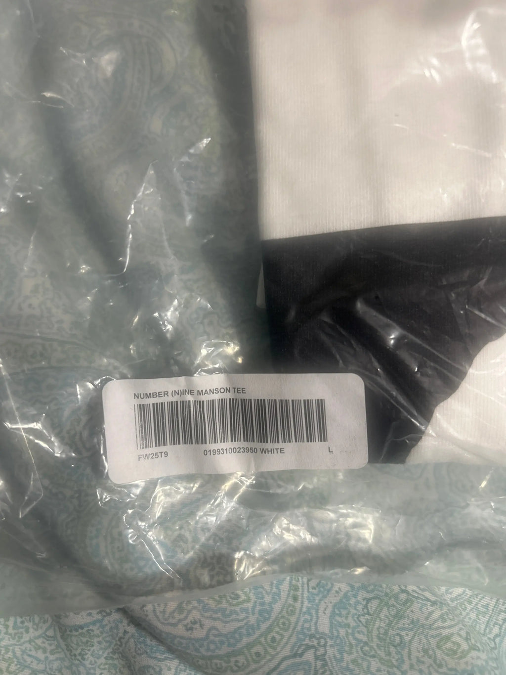 Supreme x Number (N)ine Manson Tee White Large