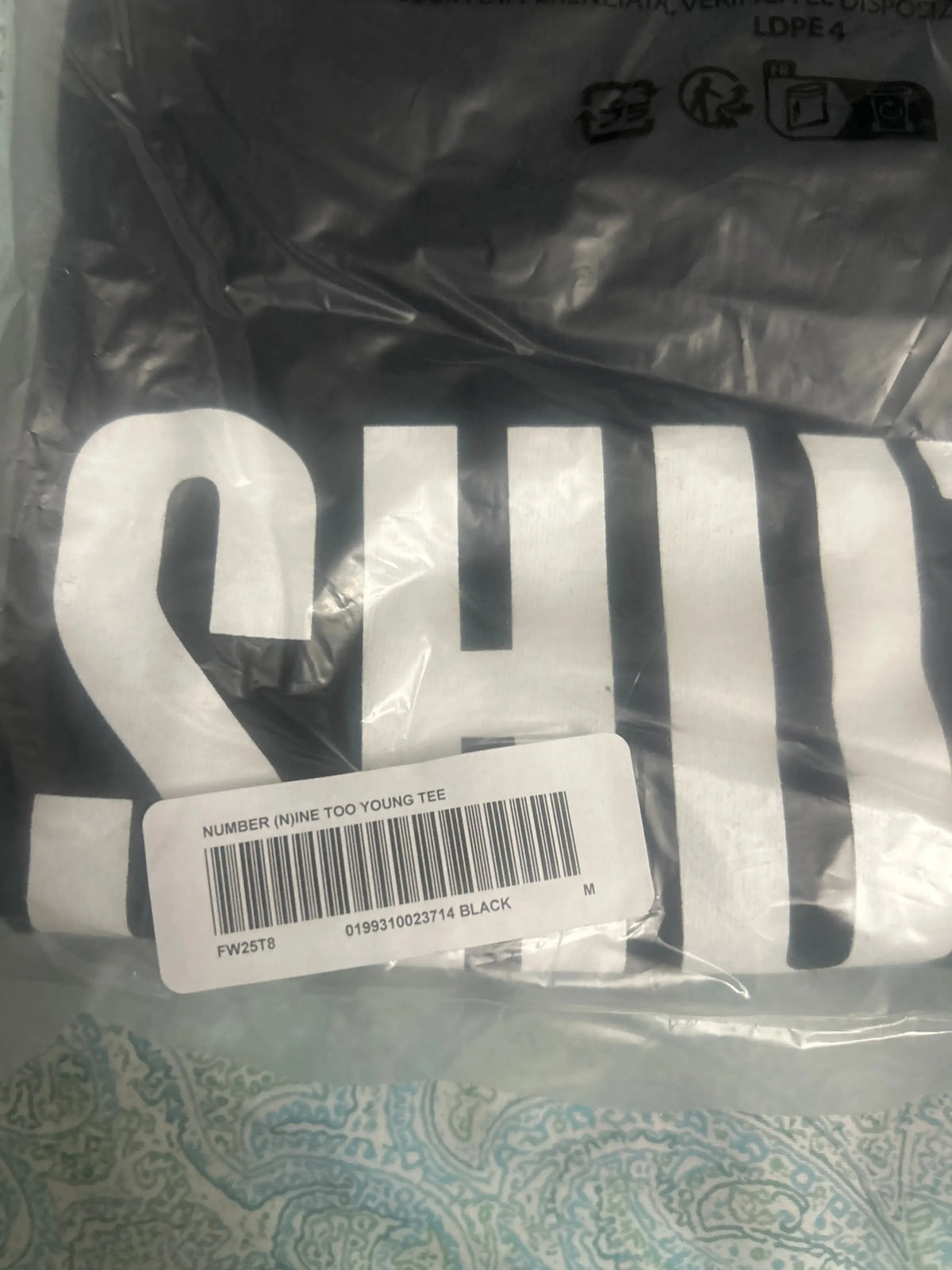 Supreme x Number (N)ine Shut Up Tee Black Medium