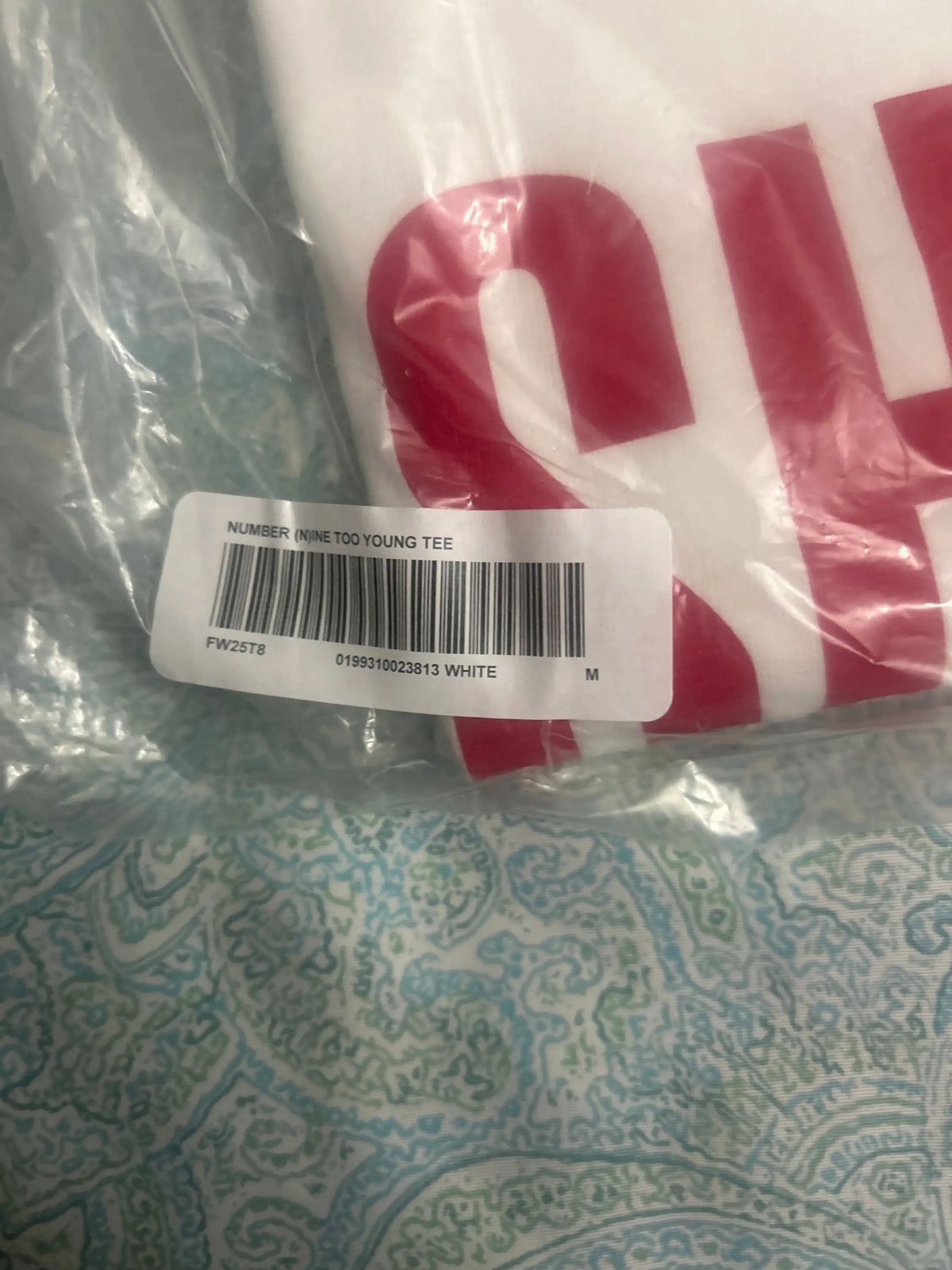 Supreme x Number (N)ine Shut Up Tee White Medium