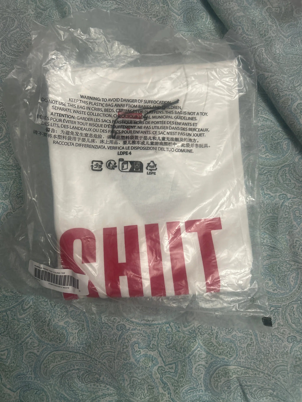 Supreme x Number (N)ine Shut Up Tee White Medium