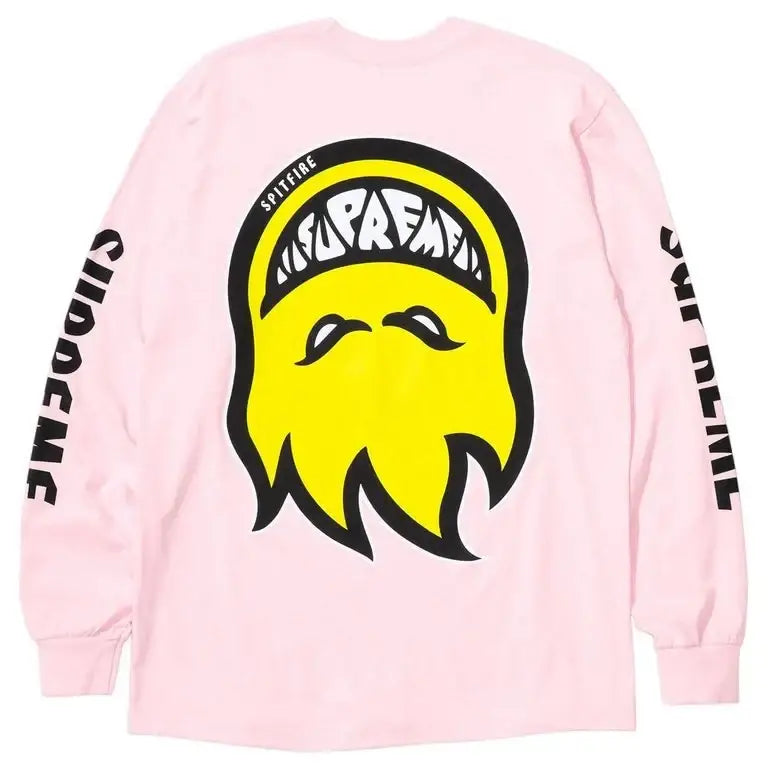 Supreme x Spitfire Long Sleeve Tee Pink Large