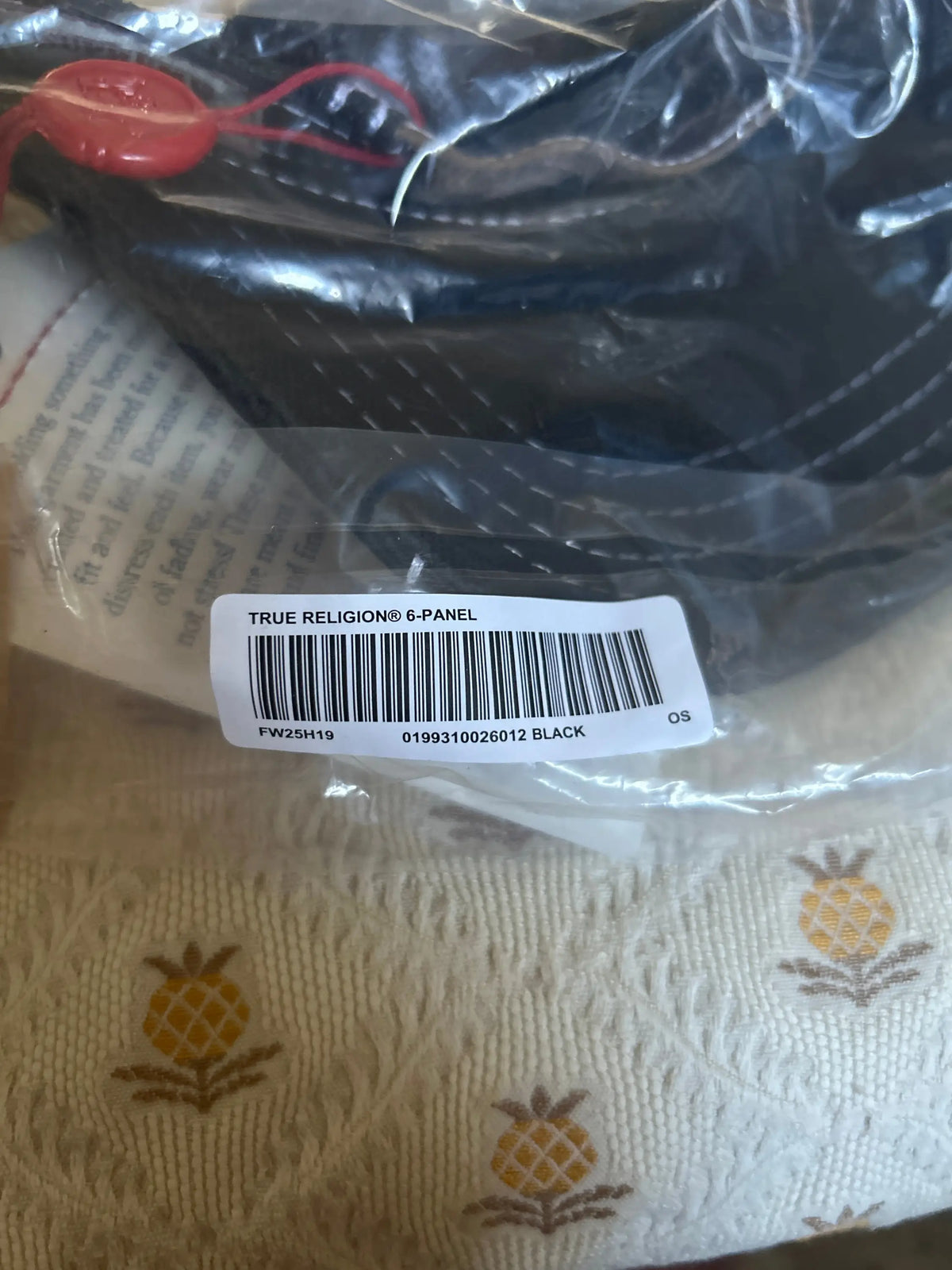 Supreme x True Religion 6-Panel Snapback Black