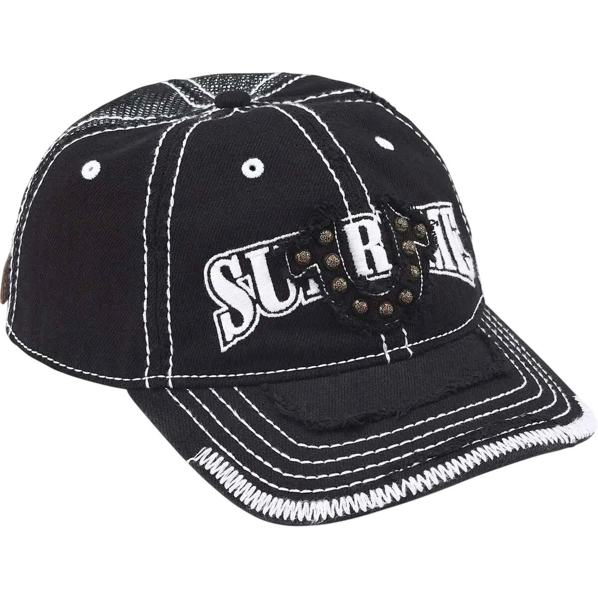 Supreme x True Religion 6-Panel Snapback Black - One size