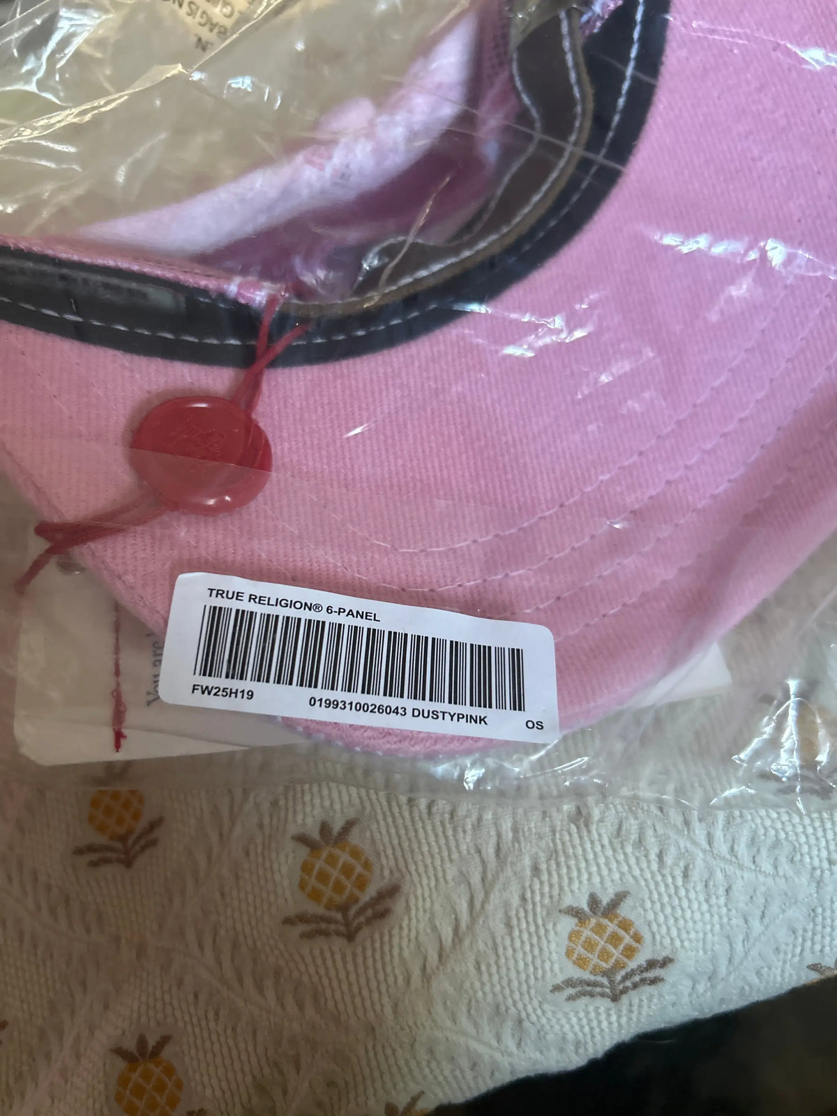 Supreme x True Religion 6-Panel Snapback Pink