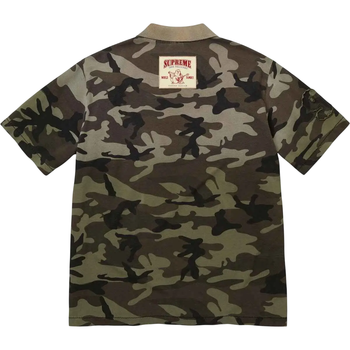 Supreme x True Religion Applique Polo Olive Camo - M