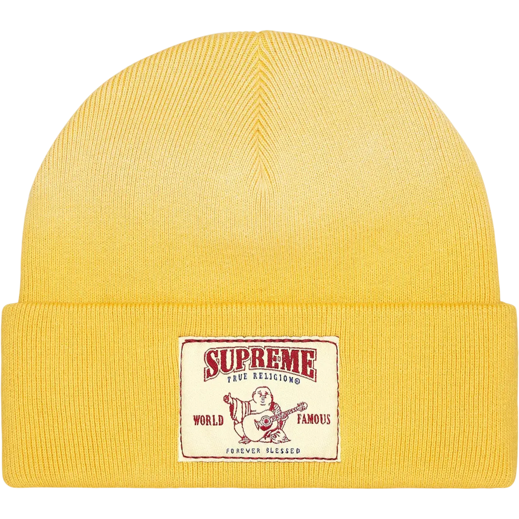Supreme x True Religion Beanie Yellow - One size