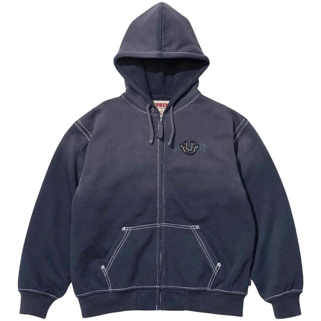 Supreme x True Religion Zip-Up Hoodie Blue - M