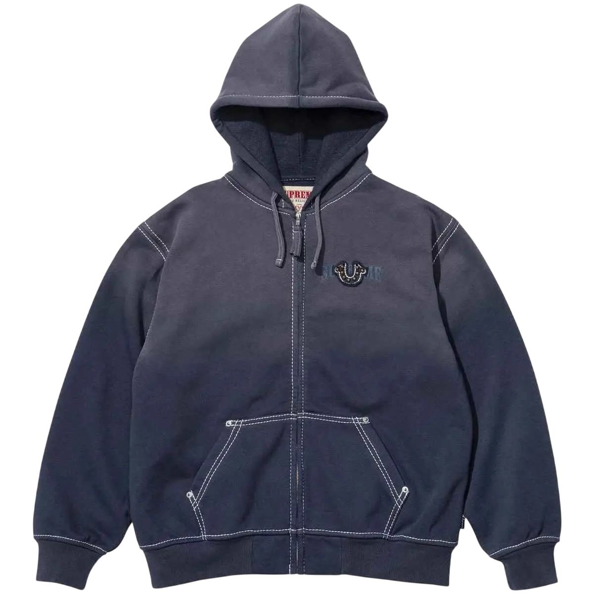 Supreme x True Religion Zip-Up Hoodie Blue - M