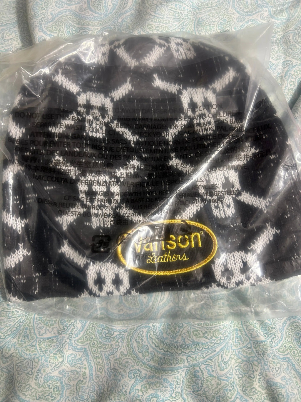 Supreme x Vanson Skull Beanie Black