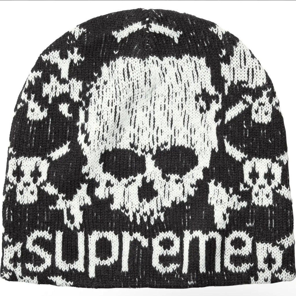 Supreme x Vanson Skull Beanie Black