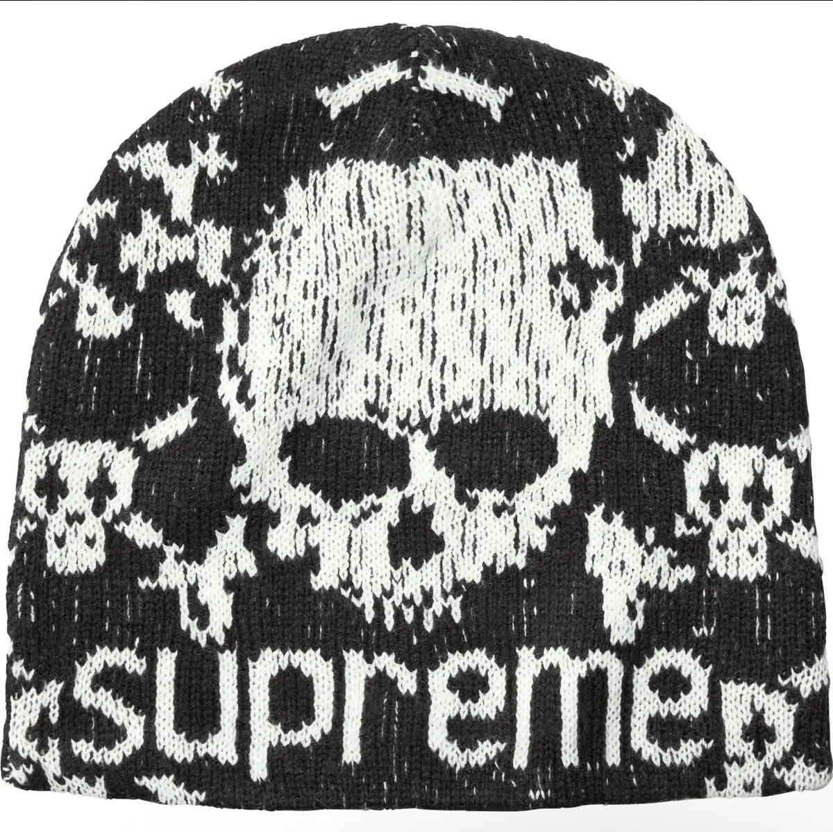 Supreme x Vanson Skull Beanie Black